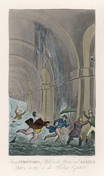 Flood in Thames Tunnel