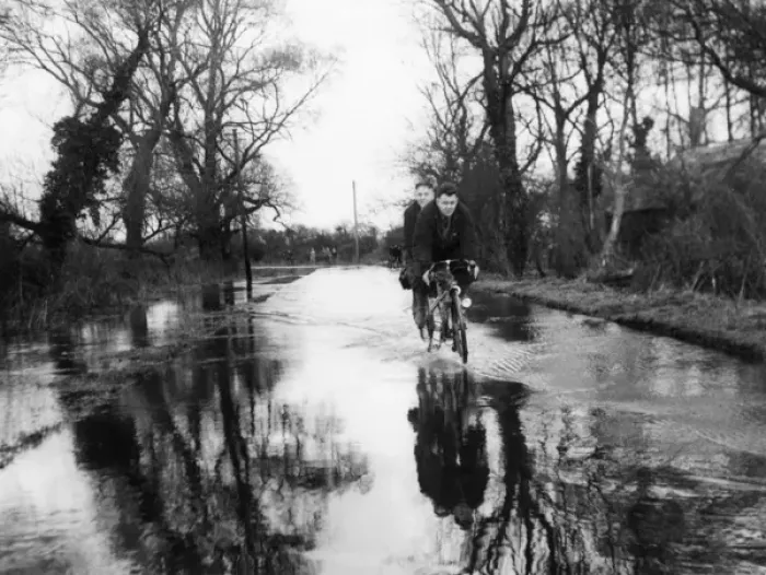 Framed Print : Flooded Country Lane Framed Print : Flooded Country Lane