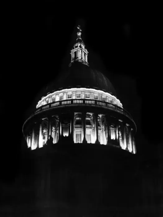 Framed Print : Floodlit St. Paul s Framed Print : Floodlit St. Paul s