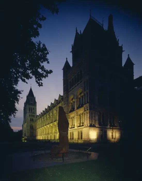 Framed Print : Floodlit view of the Waterhouse Building Framed Print : Floodlit view of the Waterhouse Building