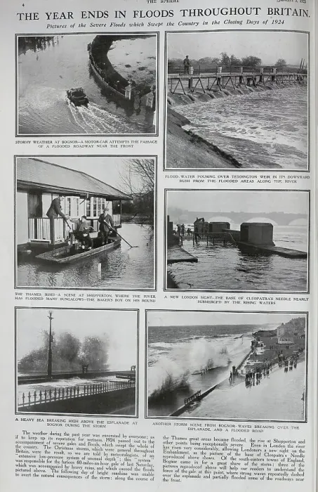 Framed Print : Floods in late 1924 Framed Print : Floods in late 1924