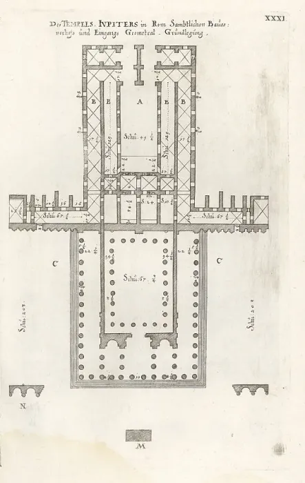 Framed Print : Floor plan of the Temple of Serapis, Jupiter's Temple, Rome Framed Print : Floor plan of the Temple of Serapis, Jupiter's Temple, Rome