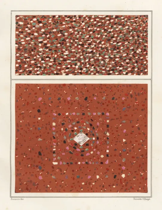 Framed Print : Floors with colourful marble stones from Framed Print : Floors with colourful marble stones from