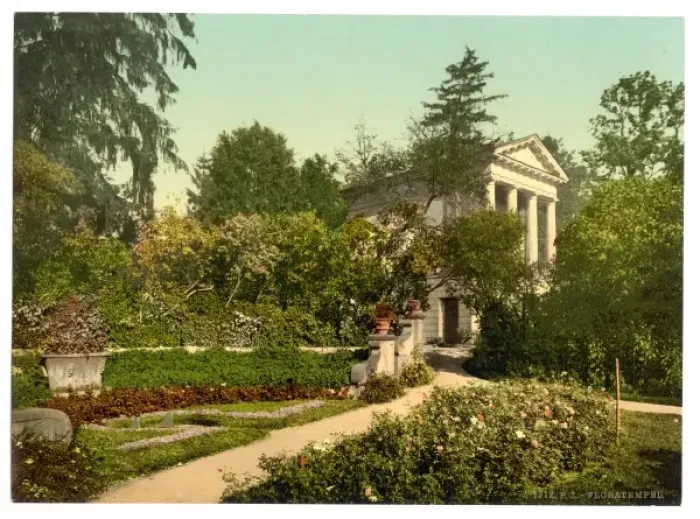 Framed Print : Flora Temple, park of Worlitz, Anhalt, Germany Framed Print : Flora Temple, park of Worlitz, Anhalt, Germany
