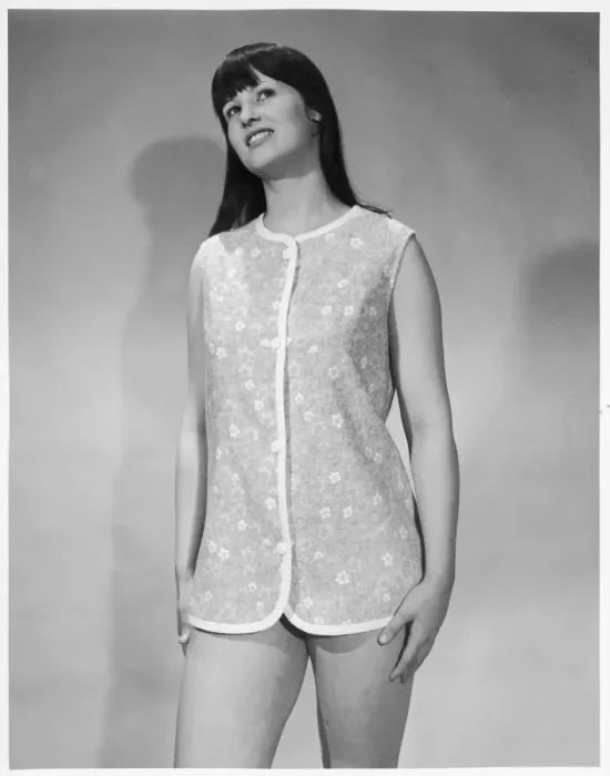 Framed Print : Floral Beach Robe 1960S Framed Print : Floral Beach Robe 1960S