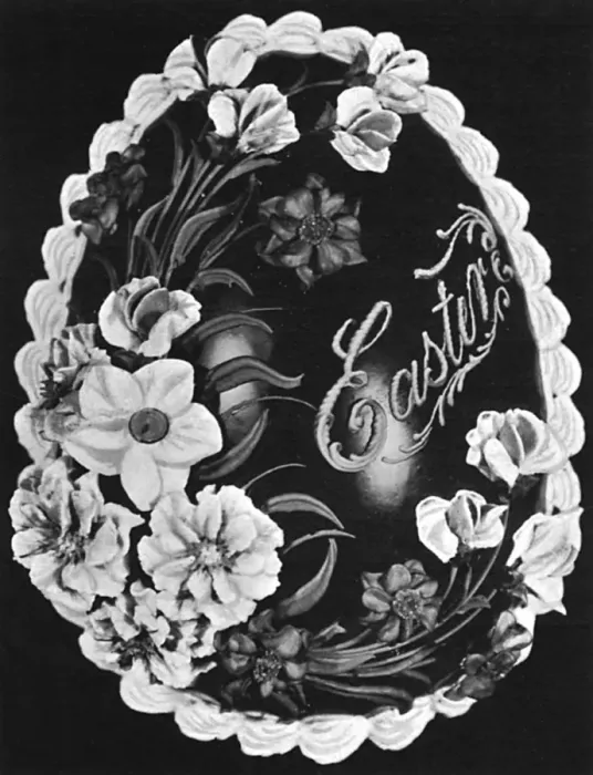 Framed Print : Floral Design for Chocolate Easter Egg Framed Print : Floral Design for Chocolate Easter Egg