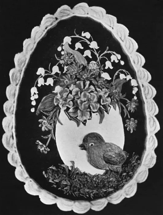 Framed Print : Floral and Figure Design for Chocolate Easter Egg Framed Print : Floral and Figure Design for Chocolate Easter Egg