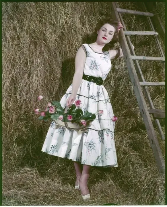 Framed Print : Floral Print Dress Framed Print : Floral Print Dress