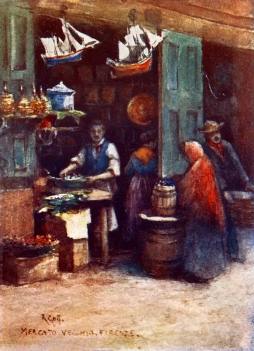 Framed Print : Florence Cooks Shop Framed Print : Florence Cooks Shop