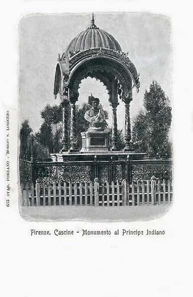 Florence, Italy - Cascine - Monument to an Indian Maharajah