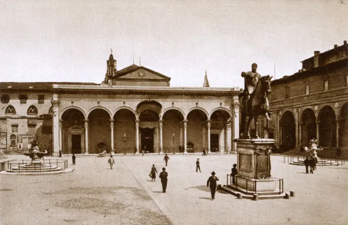 Framed Print : Florence, Tuscany, Italy - Church of SS. Annunziata Framed Print : Florence, Tuscany, Italy - Church of SS. Annunziata