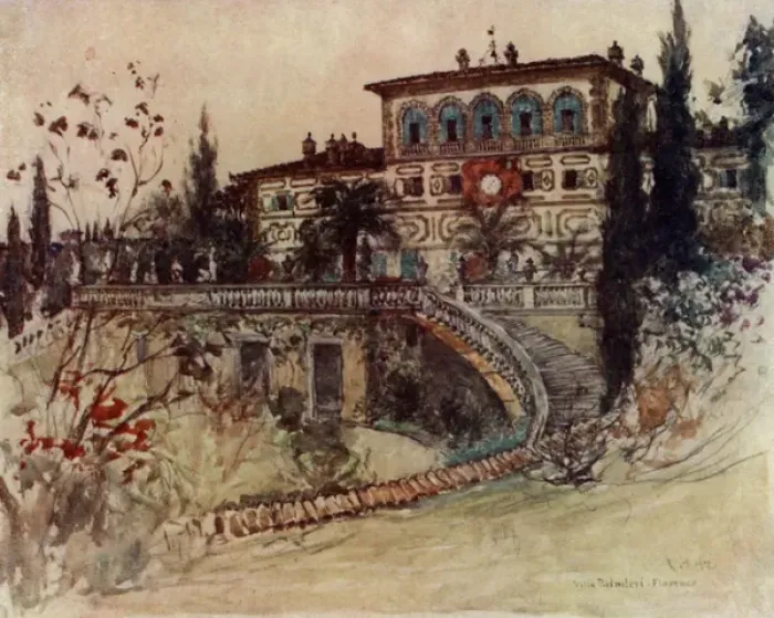 Framed Print : Florence / Villa Palmieri Framed Print : Florence / Villa Palmieri