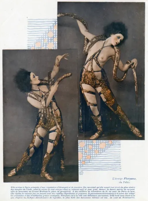Framed Print : Floryane, snake dancer Framed Print : Floryane, snake dancer