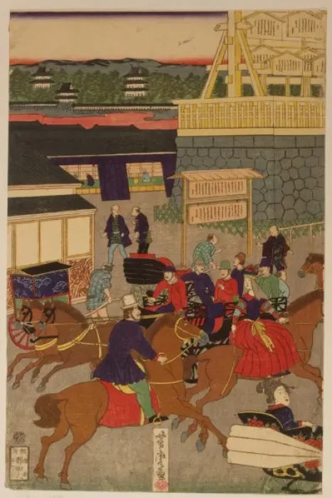 Framed Print : Flourishing Nihonbashi section of Tokyo Framed Print : Flourishing Nihonbashi section of Tokyo