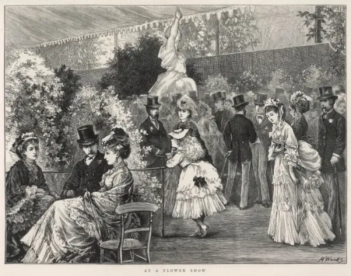 Framed Print : Flower Show 1872 Framed Print : Flower Show 1872