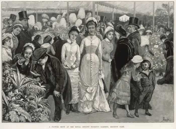 Framed Print : Flower show 1880 Framed Print : Flower show 1880