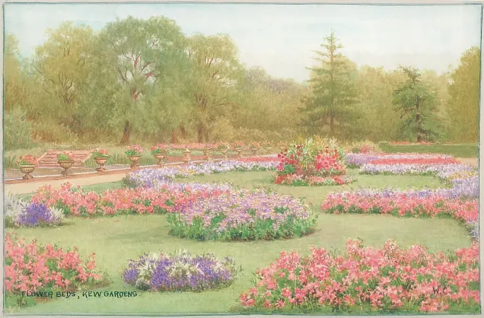 Framed Print : Flower Beds, Kew Gardens Framed Print : Flower Beds, Kew Gardens