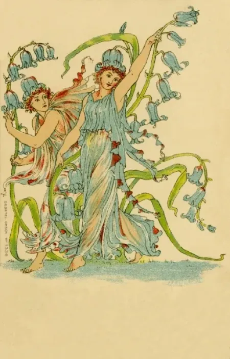 Framed Print : Flower Fairies from A Masque of Flowers Framed Print : Flower Fairies from A Masque of Flowers