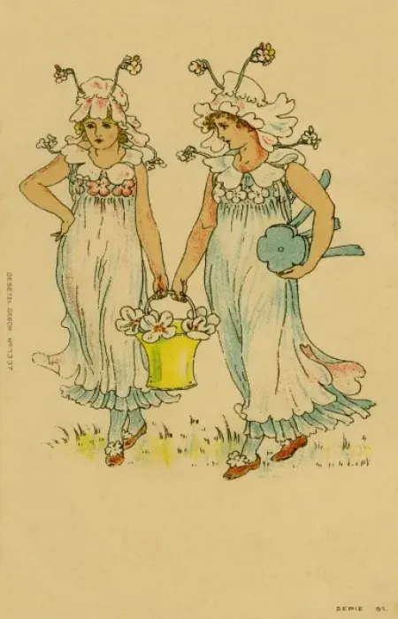 Framed Print : Flower Fairies from A Masque of Flowers Framed Print : Flower Fairies from A Masque of Flowers
