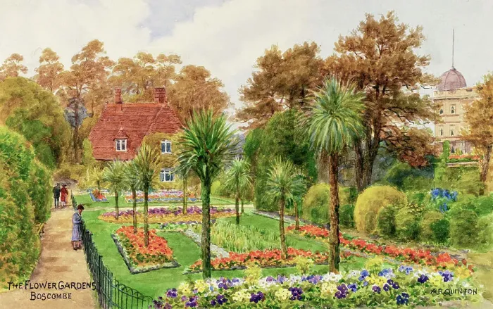 Framed Print : Flower Gardens, Boscombe, Dorset Framed Print : Flower Gardens, Boscombe, Dorset