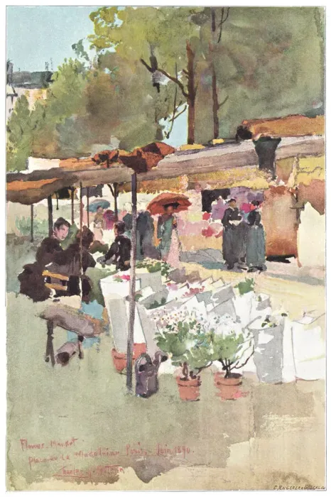 Framed Print : Flower Market Framed Print : Flower Market