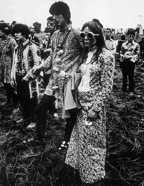 Flower Power 1967. HIPPIES His and Hers Flower Power outfits at the great