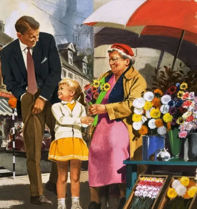 Framed Print : Flower seller Framed Print : Flower seller