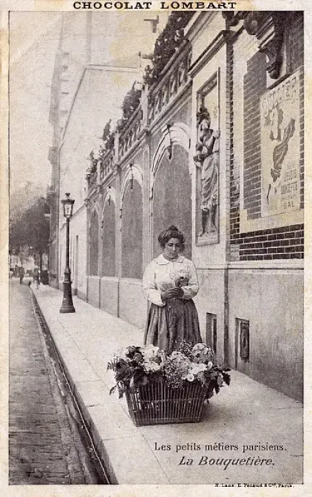 Framed Print : Flower Seller - Paris Framed Print : Flower Seller - Paris