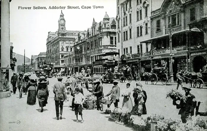 Framed Print : Flower sellers, Adderley Street, Cape Town, South Africa Framed Print : Flower sellers, Adderley Street, Cape Town, South Africa