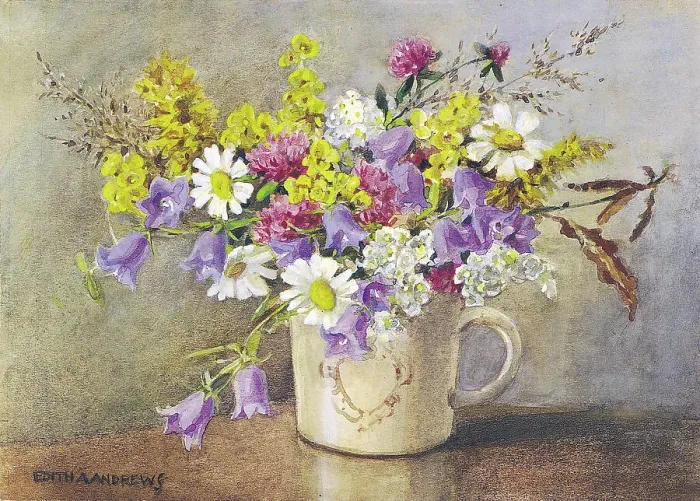 Framed Print : Flowers by Edith A. Andrews Framed Print : Flowers by Edith A. Andrews