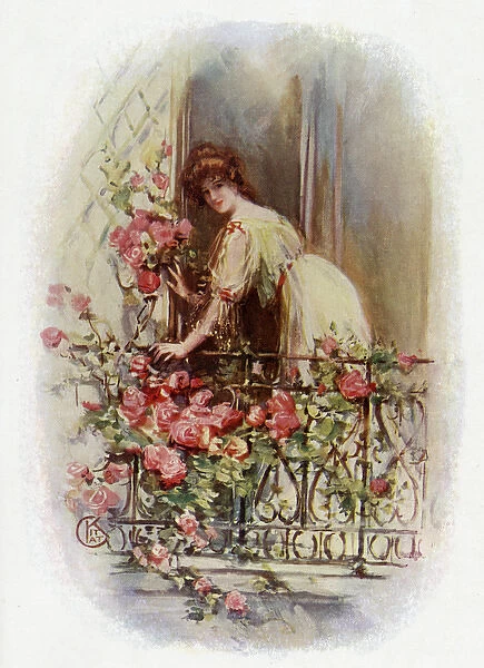 Flowers on Balcony 1908