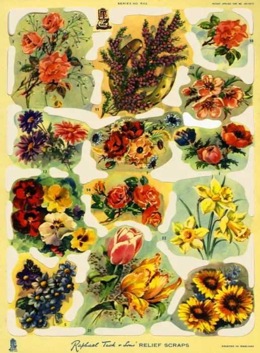 Framed Print : Flowers scraps Framed Print : Flowers scraps