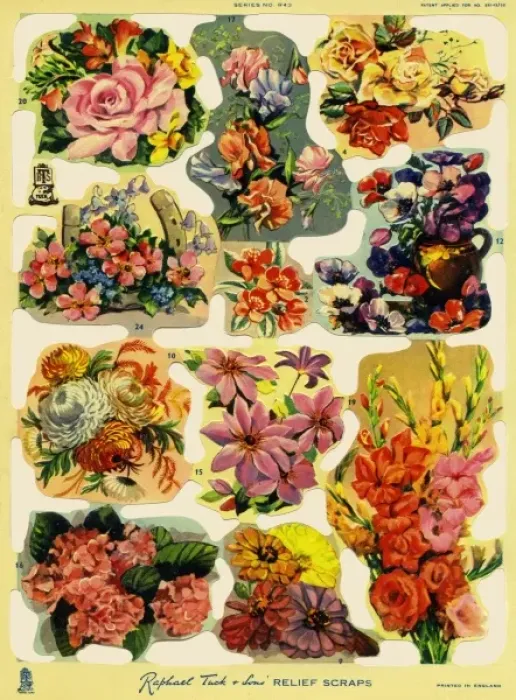 Framed Print : Flowers scraps Framed Print : Flowers scraps