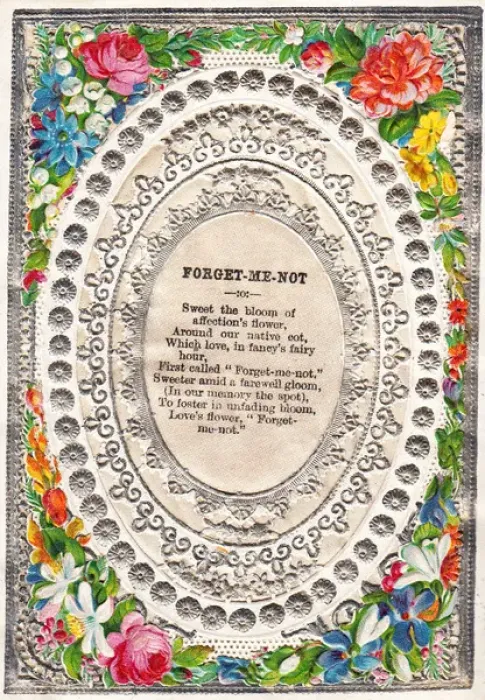 Framed Print : Flowers and verse on a romantic greetings card Framed Print : Flowers and verse on a romantic greetings card