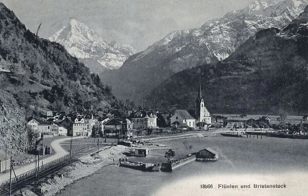 Fluelen, Switzerland and the Bristen Alp