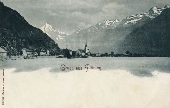Framed Print : Fluelen, Switzerland on the Lac des Quatre Cantons Framed Print : Fluelen, Switzerland on the Lac des Quatre Cantons