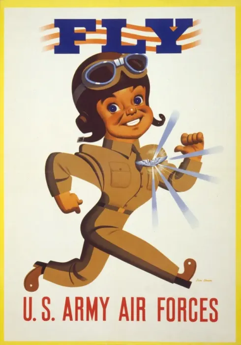 Framed Print : Fly - US Army Air Forces Framed Print : Fly - US Army Air Forces