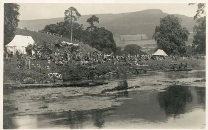 Framed Print : Fly Fishing competition on the River Usk, Brecon, Wales Framed Print : Fly Fishing competition on the River Usk, Brecon, Wales