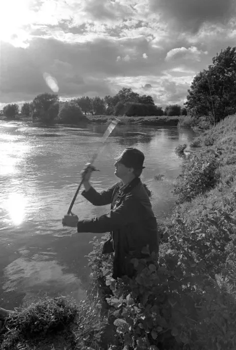 Framed Print : Fly fishing, River Wye, Herefordshire Framed Print : Fly fishing, River Wye, Herefordshire