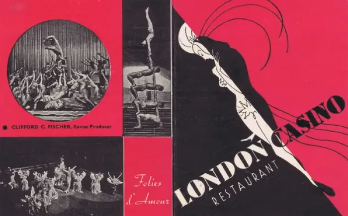Framed Print : A flyer for the show Folies d amour at the London Casino, 19 Framed Print : A flyer for the show Folies d amour at the London Casino, 19