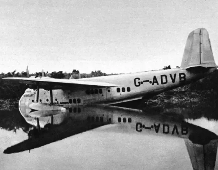 Framed Print : Flying Boat in River Dangu Framed Print : Flying Boat in River Dangu