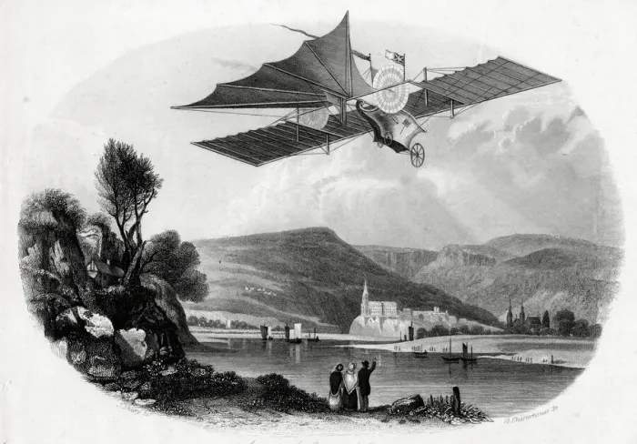 Framed Print : Flying Machine, Aerial Steam Carriage Framed Print : Flying Machine, Aerial Steam Carriage