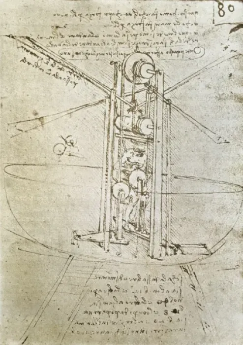 Framed Print : Flying machine. ca. 1487. Renaissance art. Cinquecento Framed Print : Flying machine. ca. 1487. Renaissance art. Cinquecento