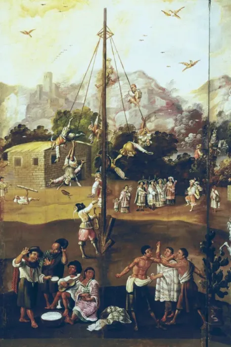 Framed Print : The Flying Pole. 2nd half 17 c. Viceroyalty of New Framed Print : The Flying Pole. 2nd half 17 c. Viceroyalty of New