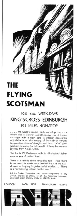 Framed Print : Flying Scotsman advertisment Framed Print : Flying Scotsman advertisment