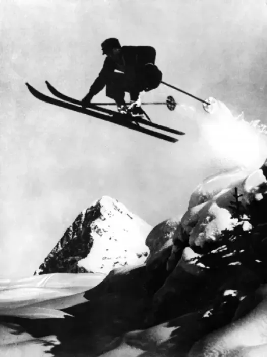 Framed Print : Flying Skier Framed Print : Flying Skier