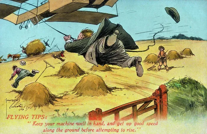 Framed Print : Flying Tips: Keep your machine well in hand Framed Print : Flying Tips: Keep your machine well in hand