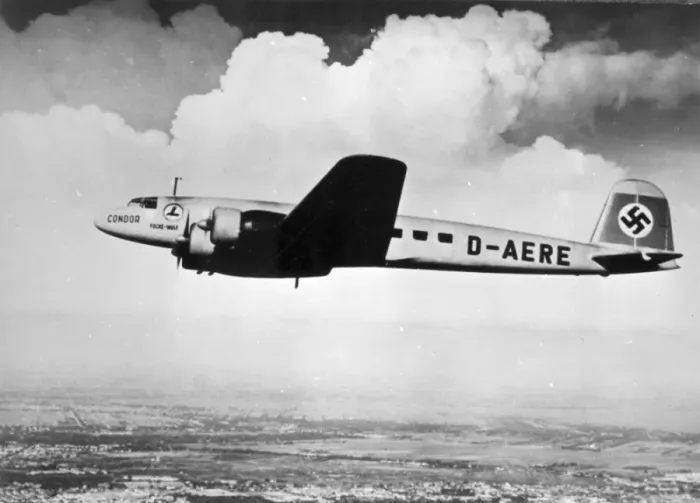 Framed Print : Focke-Wulf Fw200V1 Condor D-AERE Saarland of Lufthansa Framed Print : Focke-Wulf Fw200V1 Condor D-AERE Saarland of Lufthansa