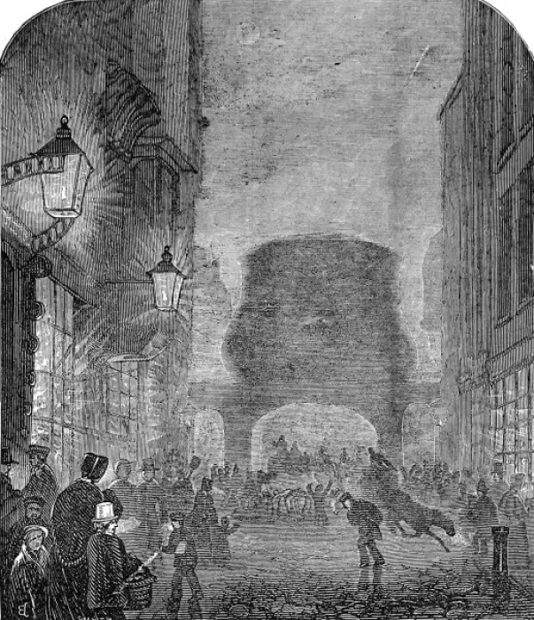 Framed Print : Fog in London, 1844 Framed Print : Fog in London, 1844