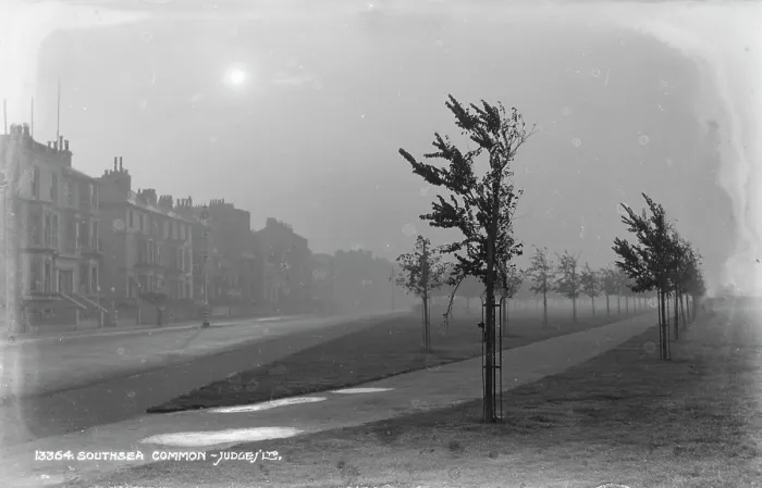 Framed Print : Foggy Morning at Southsea Common Framed Print : Foggy Morning at Southsea Common